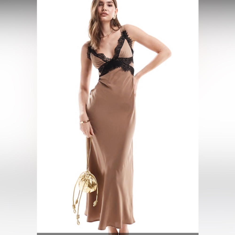 BARDOT lace slip dress